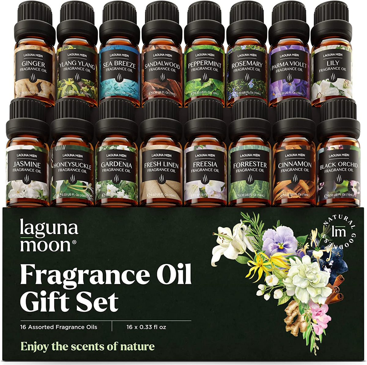 16pc Fragrance Oil Set - Floral Scents – LAGUNAMOON