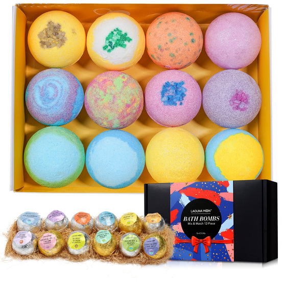 Mix & Match 12 Piece Bath Bombs Gift Set