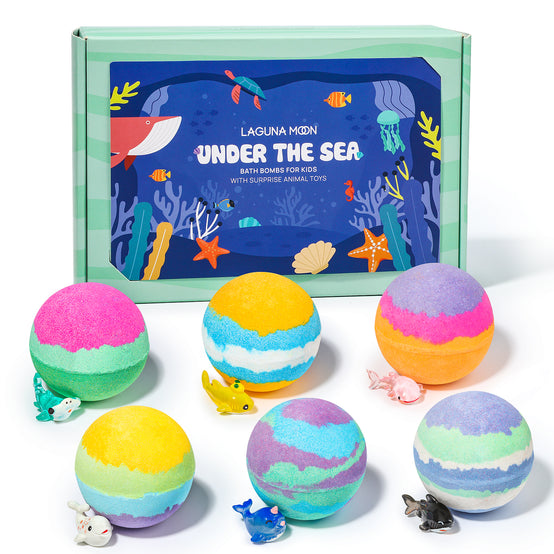 Under The Sea Bath Bombs With Surprise Animal Toys