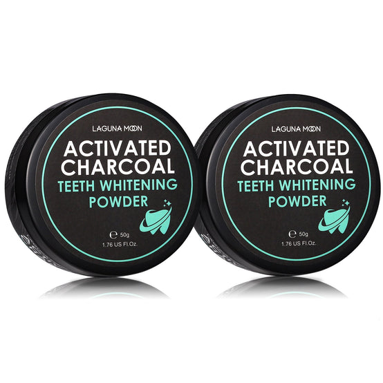 2PCS Activated Charcoal Teeth Powder Set