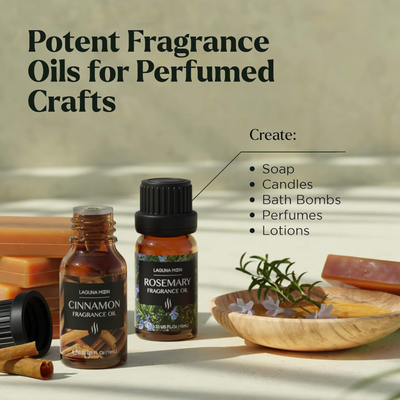 Lagunamoon 16-Piece Fragrance Oil Set – Premium Candle & Diffuser