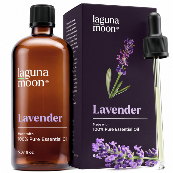 Lagunamoon Lavender Essential Oil – 100% Pure True Lavender (150 mL)
