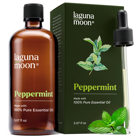 Lagunamoon Peppermint Essential Oil – 100% Pure, 50-60% Menthol (150 mL)