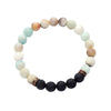 Natural Gemstone Lava Rock Diffuser Bracelet with one Essential Oil