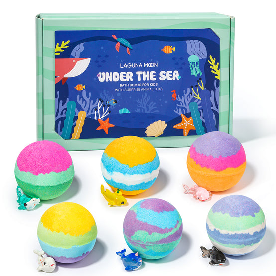 Under The Sea Bath Bombs With Surprise Animal Toys