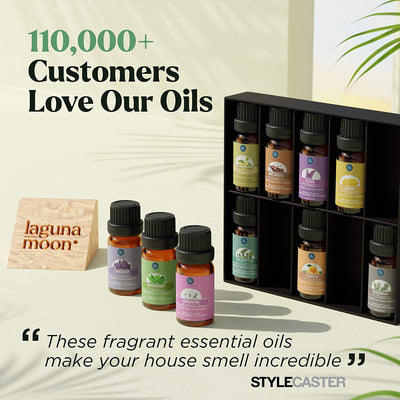 Lagunamoon Premium Essential Oils Set,Top 20 Pure Natural Aromatherapy Oils Rose