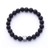 Unisex Grey Lava Rock Diffuser Bracelet with one Essential Oil