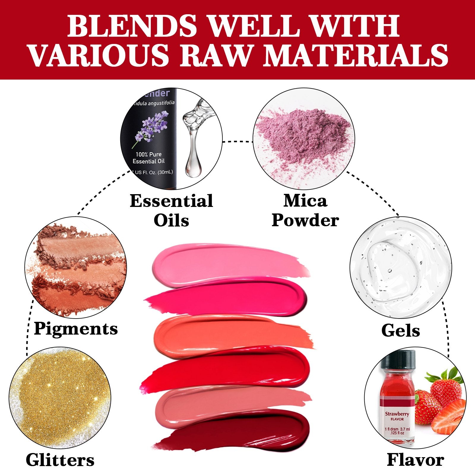 2PCS Moist Lip Gloss Base Set 200g LAGUNAMOON